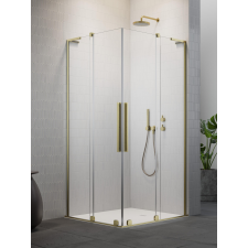 Radaway Furo SL Brushed Gold KDD szögletes szálcsiszolt arany zuhanykabin 100x110 átlátszó kád, zuhanykabin