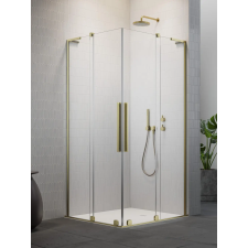Radaway Furo SL Brushed Gold KDD szögletes szálcsiszolt arany zuhanykabin 110x80 átlátszó kád, zuhanykabin