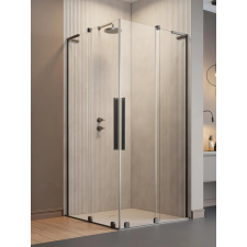 Radaway Furo SL Brushed Gunmetal KDD szögletes szálcsiszolt fegyvermetál zuhanykabin 110x80 átlátszó kád, zuhanykabin