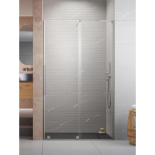 Radaway Furo SL Brushed Nickel DWJ szálcsiszolt króm zuhanyajtó 100 átlátszó jobbos kád, zuhanykabin