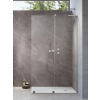 Radaway Furo SL Brushed Nickel Walk-in szálcsiszolt króm zuhanyfal 90 átlátszó jobbos