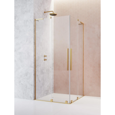 Radaway Furo SL Gold KDD szögletes arany zuhanykabin 80x80 átlátszó kád, zuhanykabin