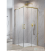 Radaway Idea 8 Brushed Gold KDD 90x90 szögletes tolóajtós zuhanykabin, szálcsiszolt arany 10370090-99-01L,10370090-99-01R