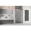 Radaway Idea Black DWJ fekete zuhanyajtó 100 átlátszó jobbos
