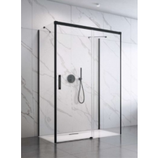 Radaway Idea Black KDJ+S szögletes fekete zuhanykabin 110J+70 kád, zuhanykabin