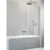 Radaway Idea Brushed Nickel PNJ II szálcsiszolt króm kádparaván 80 átlátszó