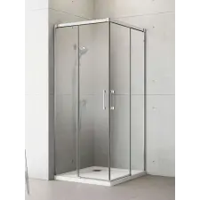 Radaway Idea KDD szögletes zuhanykabin 110x75 átlátszó kád, zuhanykabin