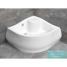 Radaway Korfu A 80x80 íves magasított zuhanytálca 4S88400-03 kád, zuhanykabin