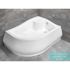 Radaway Korfu E 100x80 íves aszimmetrikus magasított zuhanytálca jobbos 4E81400-03R kád, zuhanykabin