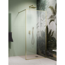 Radaway Modo F II Brushed Gold Walk-in szálcsiszolt arany zuhanyfal 120 kád, zuhanykabin