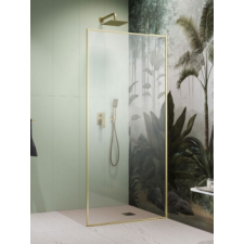 Radaway Modo F SL II Brushed Gold Walk-in szálcsiszolt arany zuhanyfal 80J kád, zuhanykabin