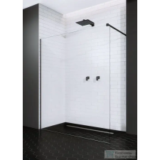 Radaway Modo New Black II 145 zuhanyfal (389145-54-01) kád, zuhanykabin