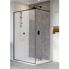 Radaway Modo New Black II Frame walk-in zuhanyfal kád, zuhanykabin