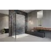 Radaway Modo New Black IV Walk-in fekete zuhanyfal 130x75 átlátszó