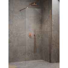 Radaway Modo New Brushed Copper II Walk-in szálcsiszolt réz zuhanyfal 55 kád, zuhanykabin