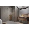 Radaway Modo New Brushed Copper II Walk-in szálcsiszolt réz zuhanyfal törölközőtartóval 115 átlátszó