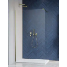 Radaway Modo New Brushed Gold II Walk-in szálcsiszolt arany zuhanyfal 155 kád, zuhanykabin