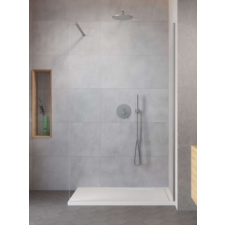 Radaway Modo New Brushed Nickel II Walk-in szálcsiszolt króm zuhanyfal 150 kád, zuhanykabin