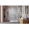 Radaway Modo New Brushed Nickel II Walk-in szálcsiszolt króm zuhanyfal 55 átlátszó