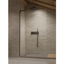 Radaway Modo SL II Black Walk-in fekete zuhanyfal 115B kád, zuhanykabin