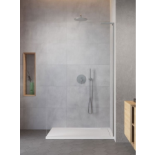 Radaway Modo SL II Brushed Nickel Walk-in szálcsiszolt króm zuhanyfal 70B kád, zuhanykabin