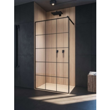 Radaway Modo X Black II Factory Walk-in fekete zuhanyfal 90 kád, zuhanykabin