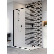 Radaway Modo X Black II Frame Walk-in fekete zuhanyfal 80 kád, zuhanykabin