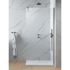 Radaway Modo X Brushed GunMetal II Walk-in szálcsiszolt fegyvermetál zuhanyfal 145 átlátszó kád, zuhanykabin