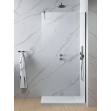 Radaway Modo X Brushed GunMetal II Walk-in szálcsiszolt fegyvermetál zuhanyfal 90 átlátszó kád, zuhanykabin