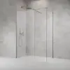Radaway Modo X Brushed Nickel III Walk-in szálcsiszolt króm zuhanyfal 50x50 átlátszó