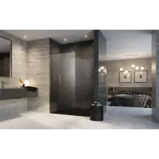 Radaway Modo X Gold II Walk-in arany zuhanyfal 120 átlátszó kád, zuhanykabin