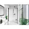 Radaway Nes 8 Black DWS fekete zuhanyajtó 130 átlátszó jobbos