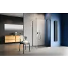 Radaway Nes 8 Black KDJ II szögletes fekete zuhanykabin 120x100 átlátszó jobbos