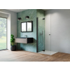 Radaway Nes 8 Black Walk-in KDD-B 90 zuhanyfal, matt fekete profil, jobbos 10074090-54-01R