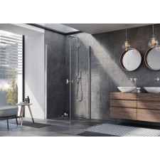 Radaway Nes 8 KDD I szögletes zuhanykabin 80x100 átlátszó kád, zuhanykabin