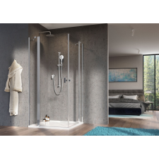 Radaway Nes 8 KDD II szögletes zuhanykabin 80x100 átlátszó kád, zuhanykabin