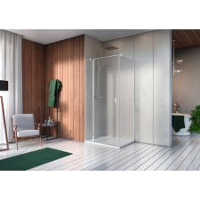 Radaway Nes 8 KDJ II szögletes zuhanykabin 100x75 átlátszó jobbos kád, zuhanykabin
