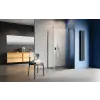 Radaway Nes Black KDJ II szögletes fekete zuhanykabin 90x75 átlátszó jobbos