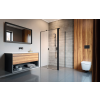 Radaway Nes Black KDS II szögletes fekete zuhanykabin 90x80 átlátszó jobbos