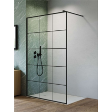 Radaway Nes Black Walk-in II Factory fekete zuhanyfal 90 kád, zuhanykabin