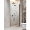 Radaway Nes DWB 90 zuhanyajtó, szálcsiszolt fegyvermetál profil, jobbos 10029090-92-01R