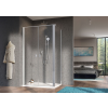 Radaway Nes DWD+S szögletes zuhanykabin 90x75 átlátszó