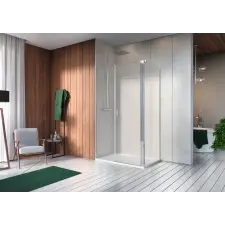 Radaway Nes KDS II szögletes zuhanykabin 110x80 átlátszó balos kád, zuhanykabin