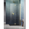 Radaway Nes Walk-in KDD-B 100 zuhanyfal, szálcsiszolt arany profil, jobbos 10024100-99-01R