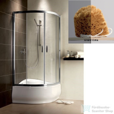 Radaway Premium Plus A 1700 80x80 íves tolóajtós zuhanykabin króm/grafit 30411-01-05N kád, zuhanykabin