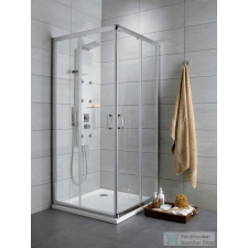 Radaway Premium Plus D 100x90 szögletes zuhanykabin króm/átlátszó 30436-01-01N kád, zuhanykabin