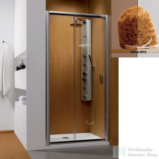 Radaway Premium Plus DWJ 100 tolóajtó króm/barna 33303-01-08N kád, zuhanykabin