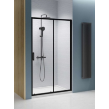 Radaway Premium Pro Black DWJ fekete zuhanyajtó 130J kád, zuhanykabin