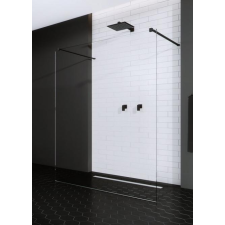 Radaway Radaway Modo New Black I 120 Walk-In zuhanyfal 388124-54-01 kád, zuhanykabin