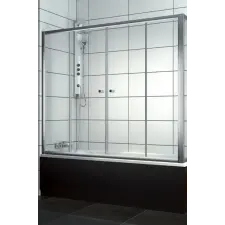  Radaway Vesta 160*150 kádparaván, átlátszó, króm kád, zuhanykabin